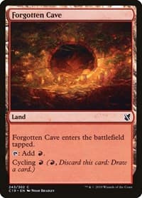 Forgotten Cave - Commander 2019 - Magic: The Gathering card