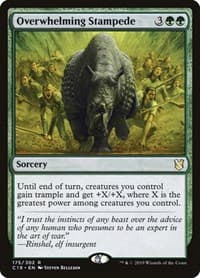 Overwhelming Stampede - Commander 2019 - Magic: The Gathering card