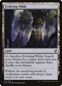 Evolving Wilds - Commander 2019 - Magic: The Gathering card