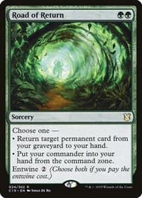 Road of Return - Commander 2019 - Magic: The Gathering card