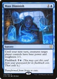 Mass Diminish - Commander 2019 - Magic: The Gathering card