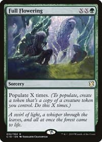 Full Flowering - Commander 2019 - Magic: The Gathering card