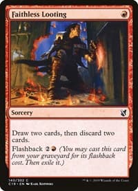 Faithless Looting - Commander 2019 - Magic: The Gathering card