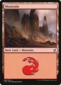 Mountain (298) - Commander 2019 - Magic: The Gathering card