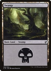 Swamp (296) - Commander 2019 - Magic: The Gathering card