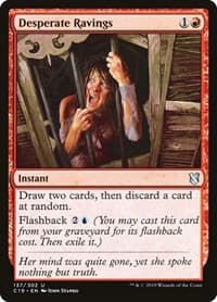 Desperate Ravings - Commander 2019 - Magic: The Gathering card
