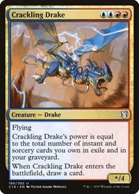 Crackling Drake - Commander 2019 - Magic: The Gathering card