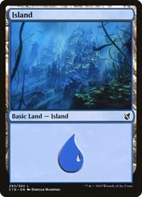 Island (293) - Commander 2019 - Magic: The Gathering card