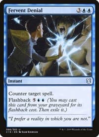 Fervent Denial - Commander 2019 - Magic: The Gathering card