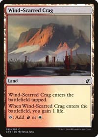 Wind-Scarred Crag - Commander 2019 - Magic: The Gathering card