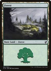 Forest (301) - Commander 2019 - Magic: The Gathering card