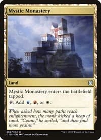 Mystic Monastery - Commander 2019 - Magic: The Gathering card