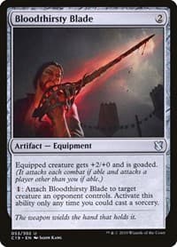 Bloodthirsty Blade - Commander 2019 - Magic: The Gathering card