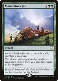 Momentous Fall - Commander 2019 - Magic: The Gathering card
