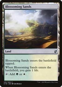 Blossoming Sands - Commander 2019 - Magic: The Gathering card