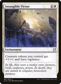 Intangible Virtue - Commander 2019 - Magic: The Gathering card