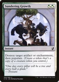 Sundering Growth - Commander 2019 - Magic: The Gathering card
