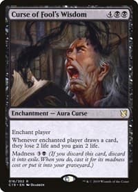 Curse of Fool's Wisdom - Commander 2019 - Magic: The Gathering card