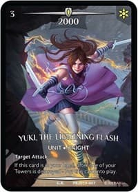 Yuki, the Lightning Flash (Full Art) - Argent Saga Promos - Argent Saga TCG card
