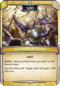 Vi, Giver of Light (Stamped) - Argent Saga Promos - Argent Saga TCG card