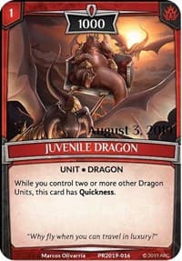Juvenile Dragon (Stamped) - Argent Saga Promos - Argent Saga TCG card