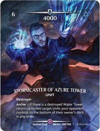 Stormcaster of Azure Tower (SR) - Betrayal - Argent Saga TCG card