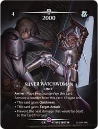 Silver Watchwoman (SR) - Betrayal - Argent Saga TCG card