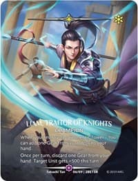 Liam, Traitor of Knights (SR) - Betrayal - Argent Saga TCG card