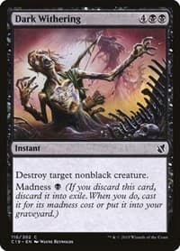 Dark Withering - Commander 2019 - Magic: The Gathering card