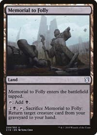 Memorial to Folly - Commander 2019 - Magic: The Gathering card