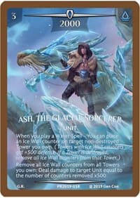 Ash, the Glacial Sorcerer (Bronze Metal) - Argent Saga Promos - Argent Saga TCG card