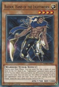 Raiden, Hand of the Lightsworn - Structure Deck: Rokket Revolt - YuGiOh card