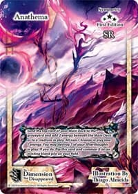Anathema - The Dimension that Disappeared - Exodus TCG card