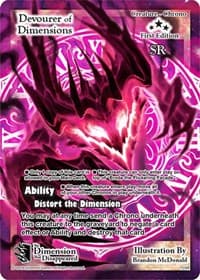 Devourer of Dimensions - The Dimension that Disappeared - Exodus TCG card