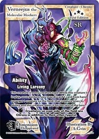 Verneejus the Molecular Mockery - The Dimension that Disappeared - Exodus TCG card