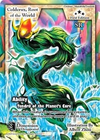 Coldcrux, Root of the World - The Dimension that Disappeared - Exodus TCG card