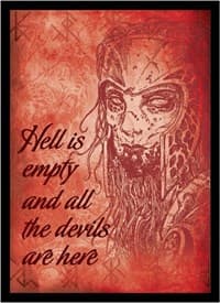 Double Matte Art Sleeve - Hell Is Empty (50-Pack) - Legion Premium Supplies Card Sleeves - Card Sleeves card