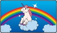 Rubber Playmat - Rainbow Unicorn - Legion Premium Supplies Playmats - Playmats card
