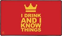 Rubber Playmat - I Drink and I Know Things - Legion Premium Supplies Playmats - Playmats card