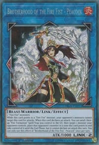Brotherhood of the Fire Fist - Peacock - Fists of the Gadgets - YuGiOh card