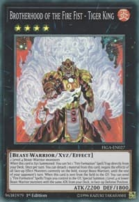 Brotherhood of the Fire Fist - Tiger King - Fists of the Gadgets - YuGiOh card