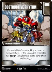 Obstructive Rhythm - Blaster VS Soundwave Box Set 35th Anniversary Edition - Transformers TCG card