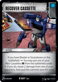 Recover Cassette - Blaster VS Soundwave Box Set 35th Anniversary Edition - Transformers TCG card