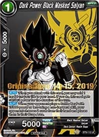 Dark Power Black Masked Saiyan (Origins 2019) - Tournament Promotion Cards - Dragon Ball Super: Masters card