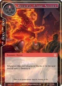 Reckless Flame Soldier - The Decisive Battle of Valhalla - Force of Will card