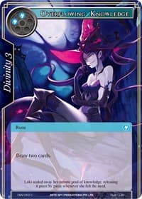 Overflowing Knowledge - The Decisive Battle of Valhalla - Force of Will card