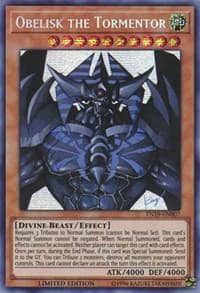 Obelisk the Tormentor - 2019 Gold Sarcophagus Tin - YuGiOh card