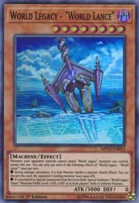 World Legacy - "World Lance" - 2019 Gold Sarcophagus Tin Mega Pack - YuGiOh card