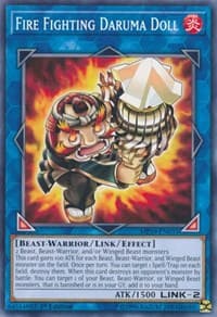 Fire Fighting Daruma Doll - 2019 Gold Sarcophagus Tin Mega Pack - YuGiOh card