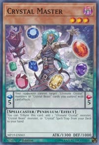 Crystal Master - 2019 Gold Sarcophagus Tin Mega Pack - YuGiOh card